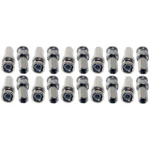 20 PCS Twist On BNC Male Connector for RG59 Coax Cable CCTV Security Camera Installation