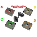 Black/Gray 5.3" Camera Base Junction Outlet Box for Adjustable Lens Bullet CCTV Security Cameras