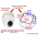4 Pack White 4.75" Camera Big Deep Base Junction Outlet Box for Varifocal Adjustable Lens Dome CCTV Security Cameras