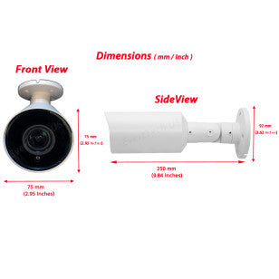 4 pcs. Evertech 1080P HD TVI AHD CVI Day Night Vision Indoor Outdoor CCTV Bullet Security Camera with 4 Channel Power Supply box