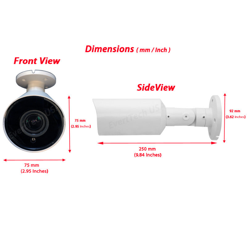 16 Camera HD 1080P Security System with 32 Channel HD Video Recorder built-in 4TB Hard Drive, (16) Indoor/Outdoor Weatherproof Bullet Camera, with114ft IR Night Vsiion, 2.8-12mm Adjustable Lens