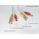 EV-C025VP-W 25 Feet White Cable CCTV Security Camera Power Video PreMade Cable