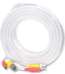 EV-C050VP 50 Feet White Cable CCTV Security Camera Power Video Cable - Read-Made Cable