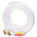EV-C050VP 50 Feet White Cable CCTV Security Camera Power Video Cable - Read-Made Cable