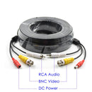50 Feet Pre-Made Cable with Video Audio & Power for CCTV Security Camera