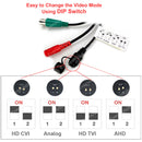 8 pcs. Evertech 1080P HD TVI AHD CVI Day Night Vision Indoor Outdoor CCTV Bullet Security Camera with 9 Channel Power Supply box