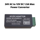 EV-AC242DC12 24 Volt AC to 1.5Amp 12V DC Power Converter Reducer Adaptor