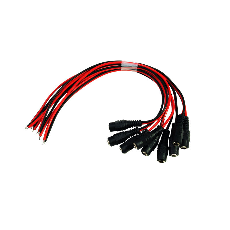 10pcs DC Female end Jack Power Cable With Lead End Pigtail for CCTV Surveillance Security Camera System