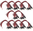 DC Male end Jack Power Cable With Lead End Pigtail for CCTV Security Camera - Pack of 100