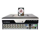 16 Channel 2TB HDD H.264 HD Standalone 4in1 AHD TVI CVI Analog Compatible CCTV Security Surveillance DVR ( AS IS )