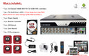 16 Channel 2TB HDD H.264 HD Standalone 4in1 AHD TVI CVI Analog Compatible CCTV Security Surveillance DVR ( AS IS )