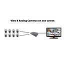 EV-CQ208 8 CHANNEL COLOR QUAD PROCESSOR HIGH QUALITY SCREEN SPLITTER VIDEO MULTIPLEXER WITH REMOTE CONTROL