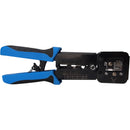 EV-TL245RJ Professional Network Ethernet LAN Phone Crimper RJ45 RJ11/12 Crimping Tool for CAT5/CAT6 Network Cable Wire Stripper, Wire Cutter