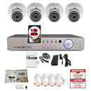 8 Channel HD H264 DVR 4X 1080p CCTV Security Camera Complete System Set w/1TB