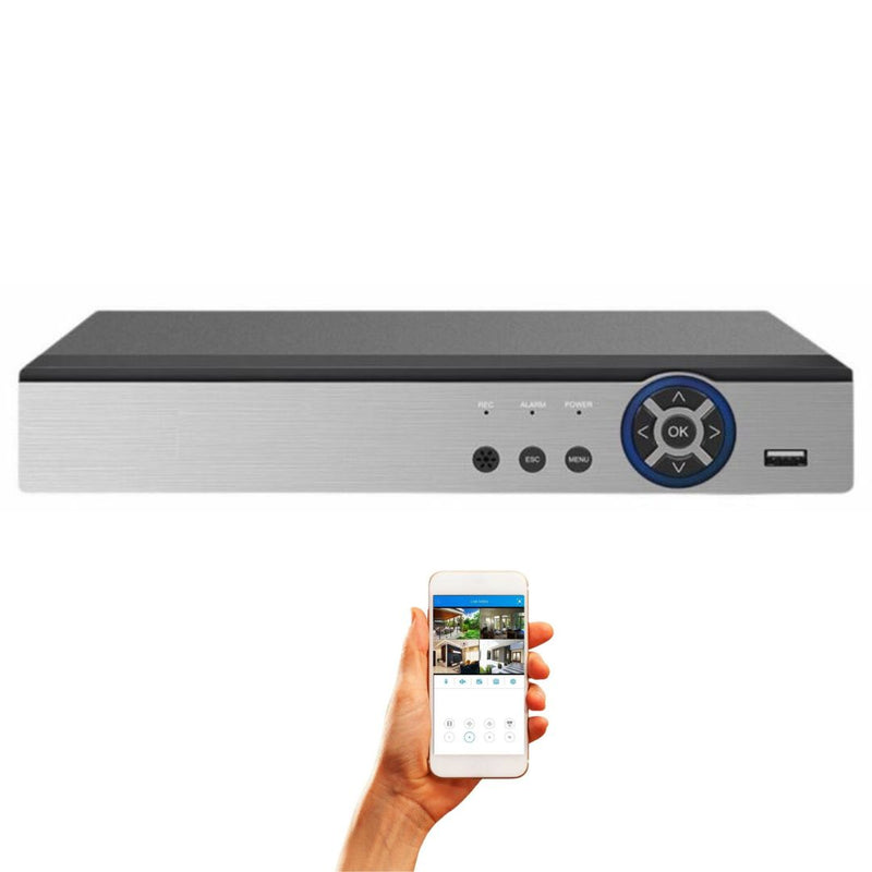 8 Channel HD Realtime H.265 High Profile Standalone Digital Video Recorder Compatible With AHD/TVI/CVI/ Analog Cameras (Hard Drive not included)