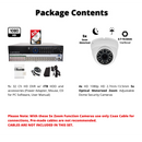 32 Channel H.265 HD Surveillance Video Recorder with 4 Pcs. 5x Motorized 1080P Auto-focus Night Vision Outdoor Indoor camera for Cash Register and License Plate w/4TB Hard Drive Memory for Recording and Playbac