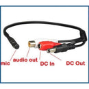 High Sensitive Preamp Surveillance Microphone Audio Pickup Device Kit with 25 Feet CCTV Cable and 12V DC Power Supply