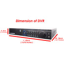 32 Channel H.265 HD Surveillance Video Recorder with 4 Pcs. 5x Motorized 1080P Auto-focus Night Vision Outdoor Indoor camera for Cash Register and License Plate w/4TB Hard Drive Memory for Recording and Playbac