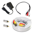 High Sensitive Preamp Surveillance Microphone Audio Pickup Device Kit with 50 Feet CCTV Cable and 12V DC Power Supply